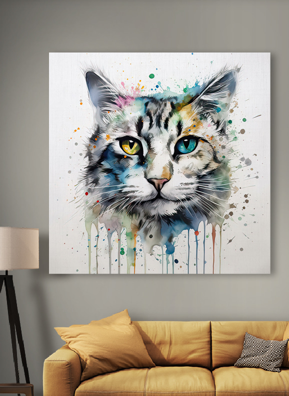 A cat with blue eyes A cat with blue eyes