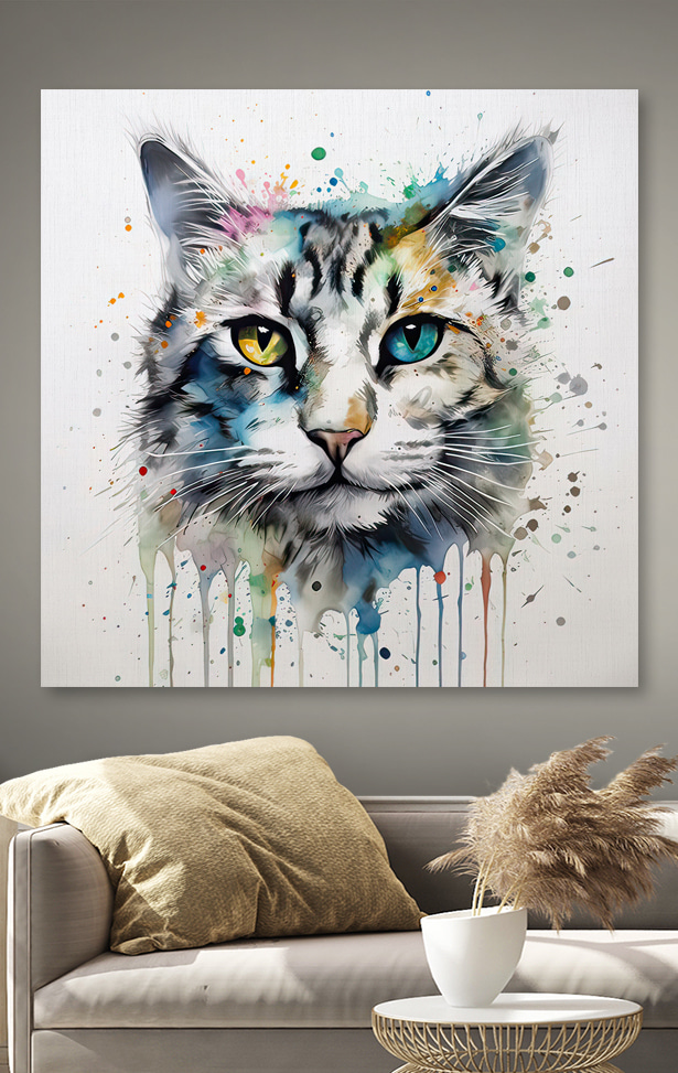 A cat with blue eyes A cat with blue eyes