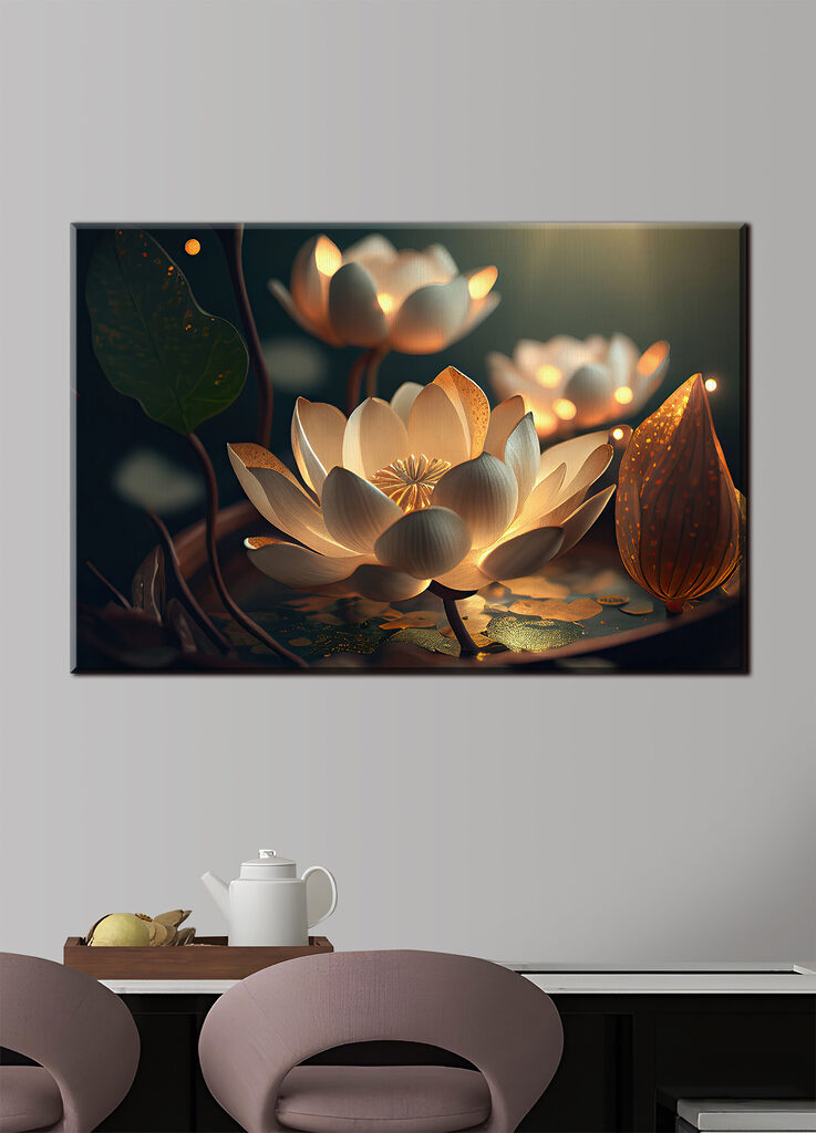 A white flower with yellow specks on it A white flower with yellow specks on it