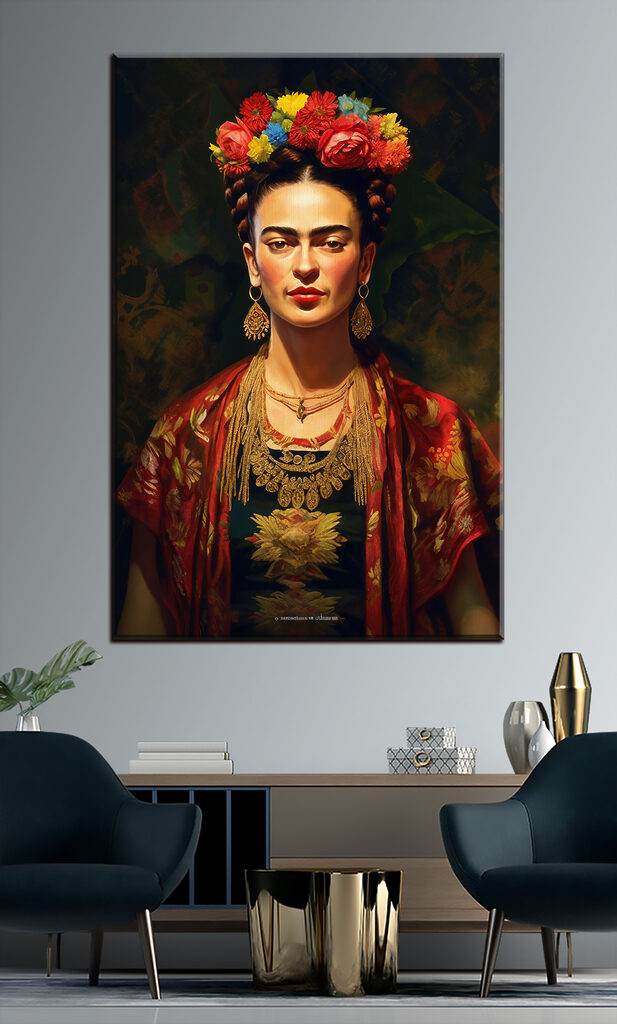 A woman with flowers in her hair A woman with flowers in her hair