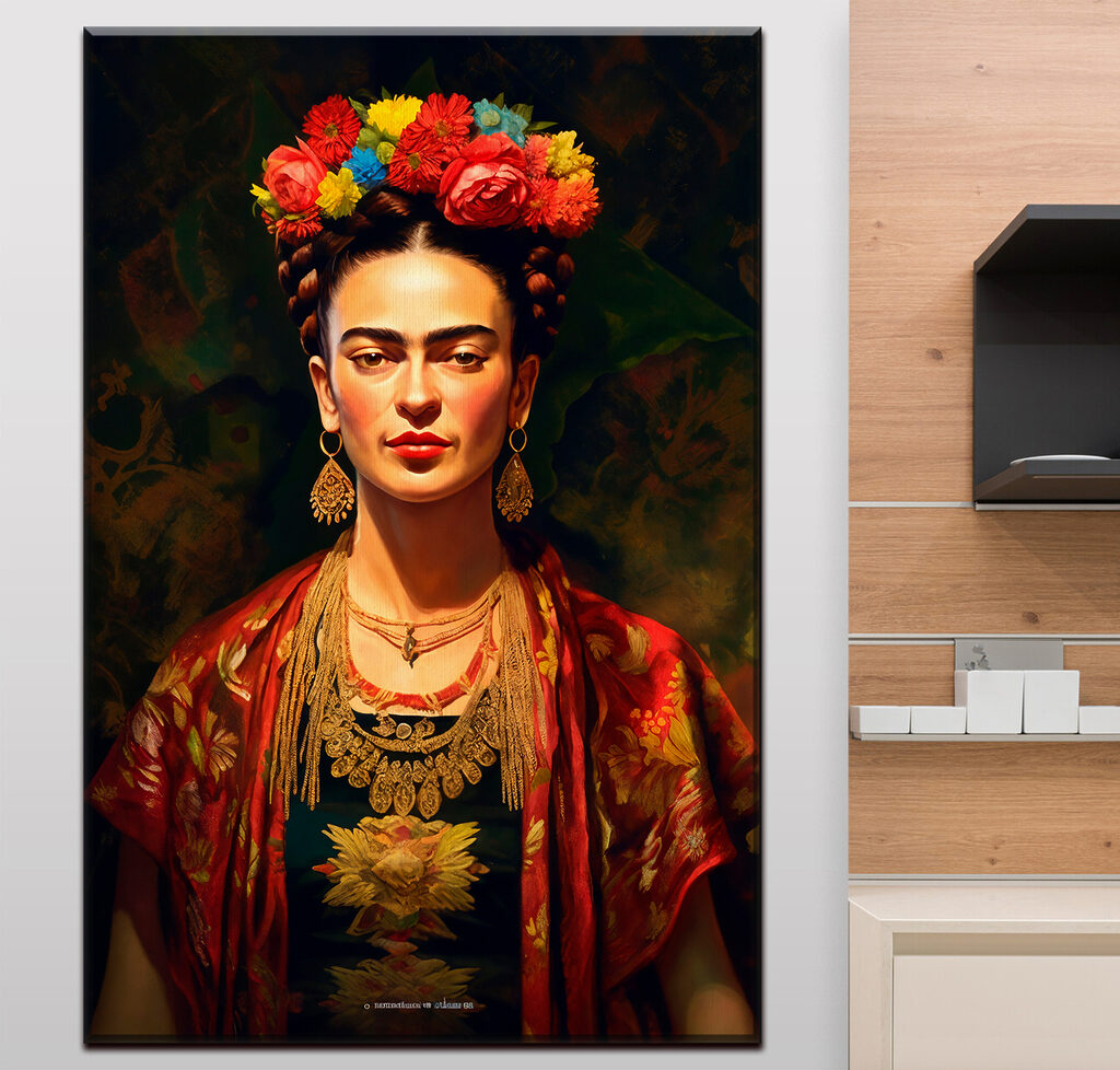 A woman with flowers in her hair A woman with flowers in her hair