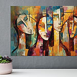 Obraz Maľba ľudských tvárí