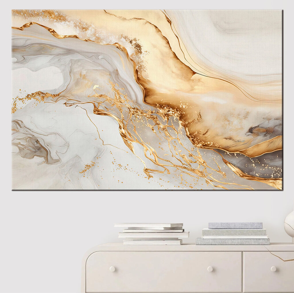 Elegant swirls of cream and amber Elegant swirls of cream and amber