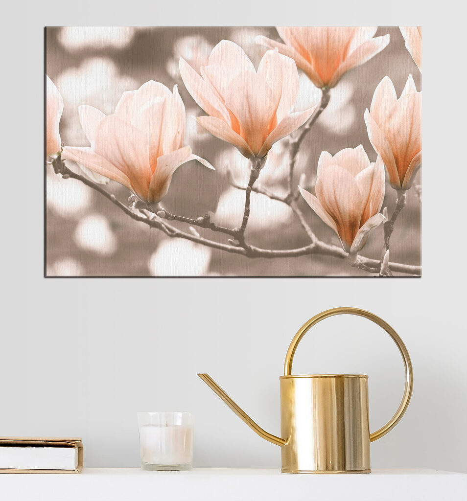 A group of flowers on a branch A group of flowers on a branch