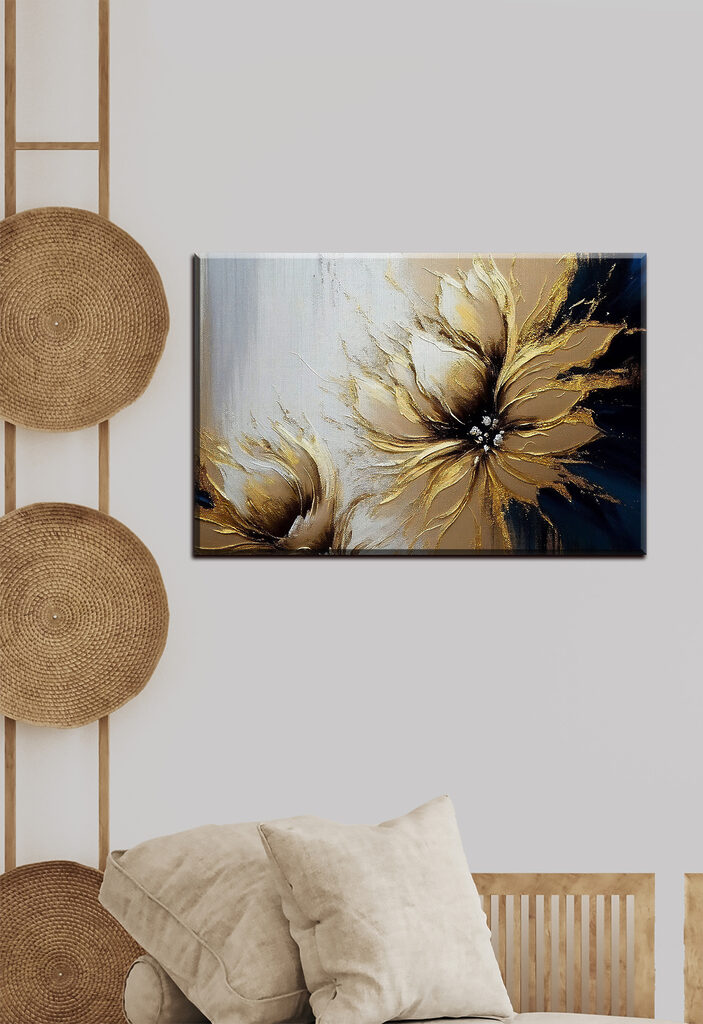 A painting of a flower A painting of a flower