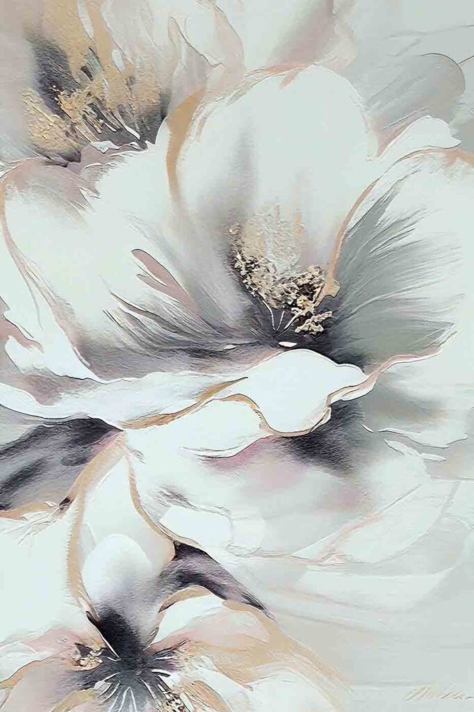 A painting of a flower A painting of a flower