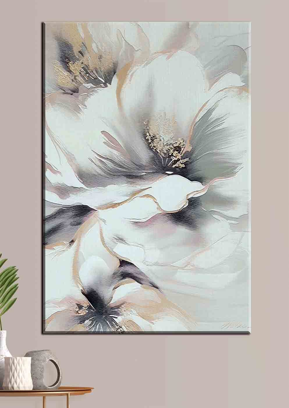 A painting of a flower A painting of a flower