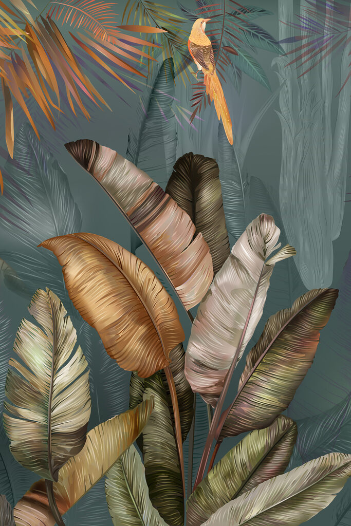 Tropical leaves with vibrant colors Tropical leaves with vibrant colors