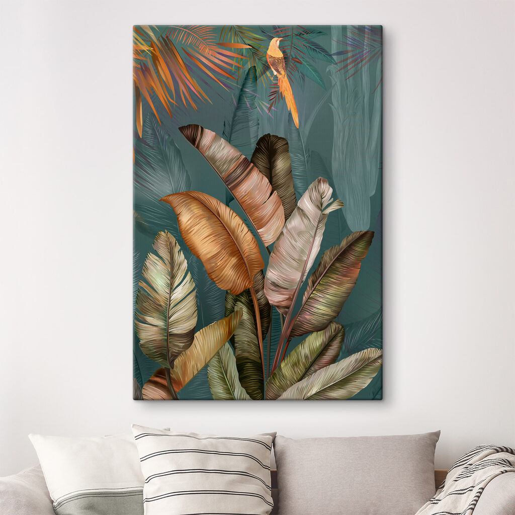 Tropical leaves with vibrant colors Tropical leaves with vibrant colors