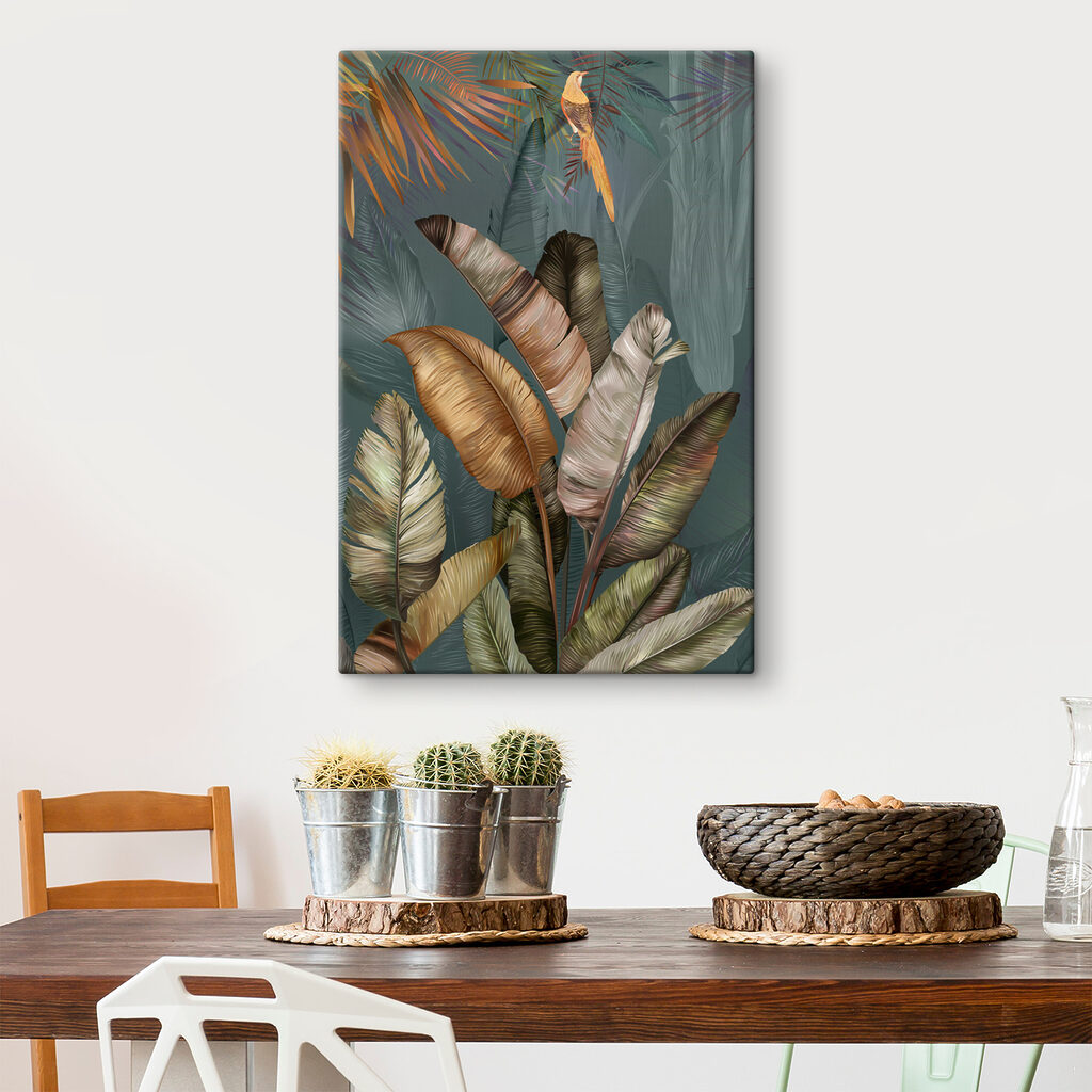 Tropical leaves with vibrant colors Tropical leaves with vibrant colors