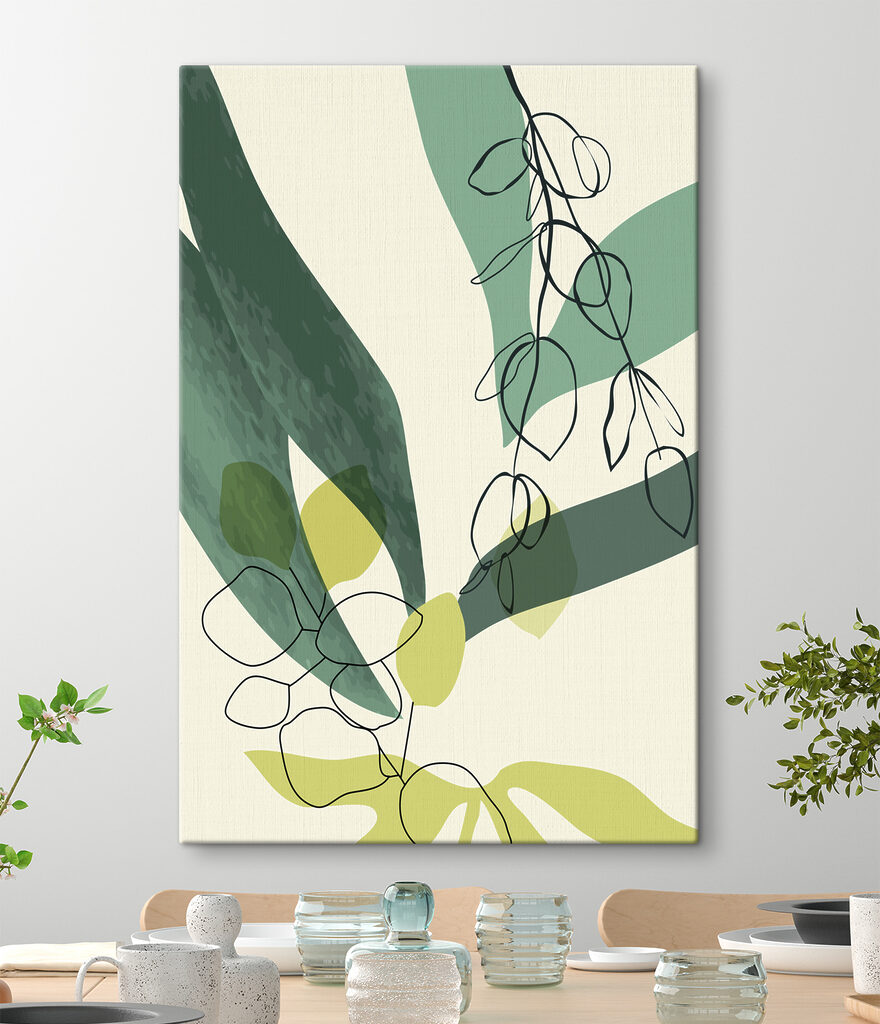 A drawing of a plant