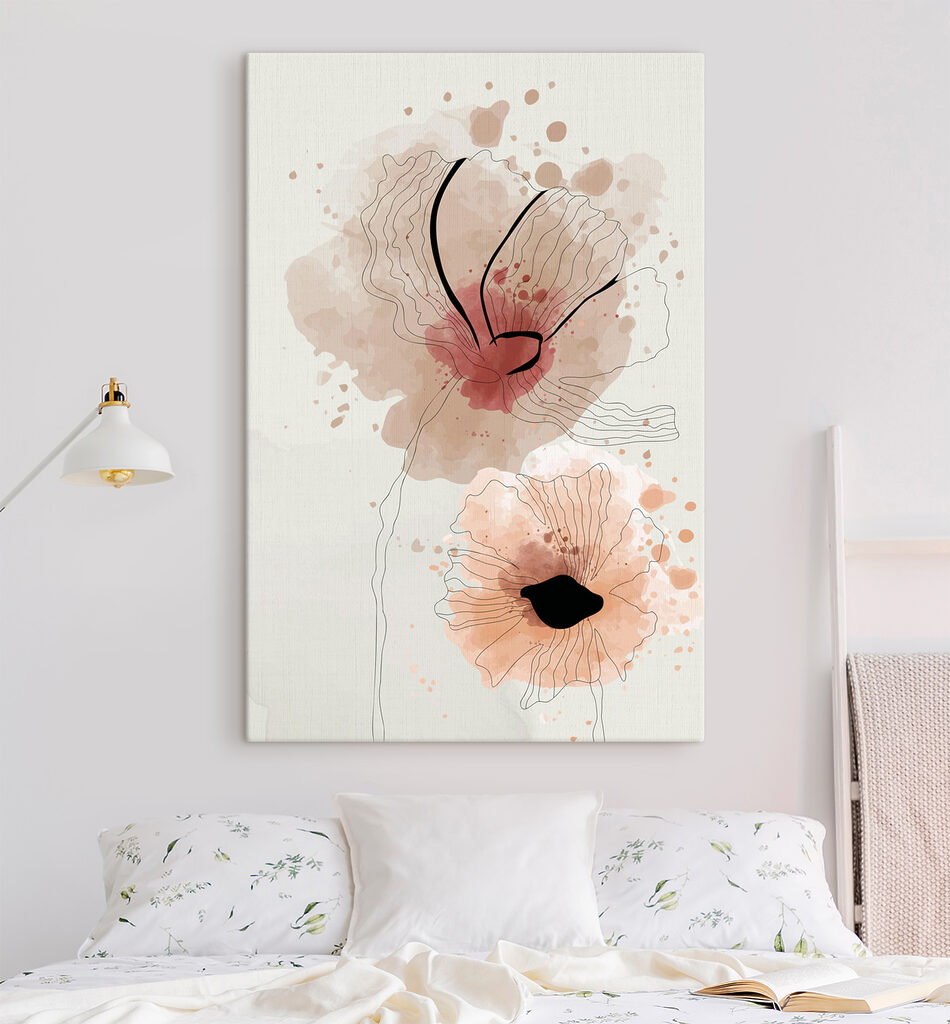 Soft blooms in gentle watercolor hues