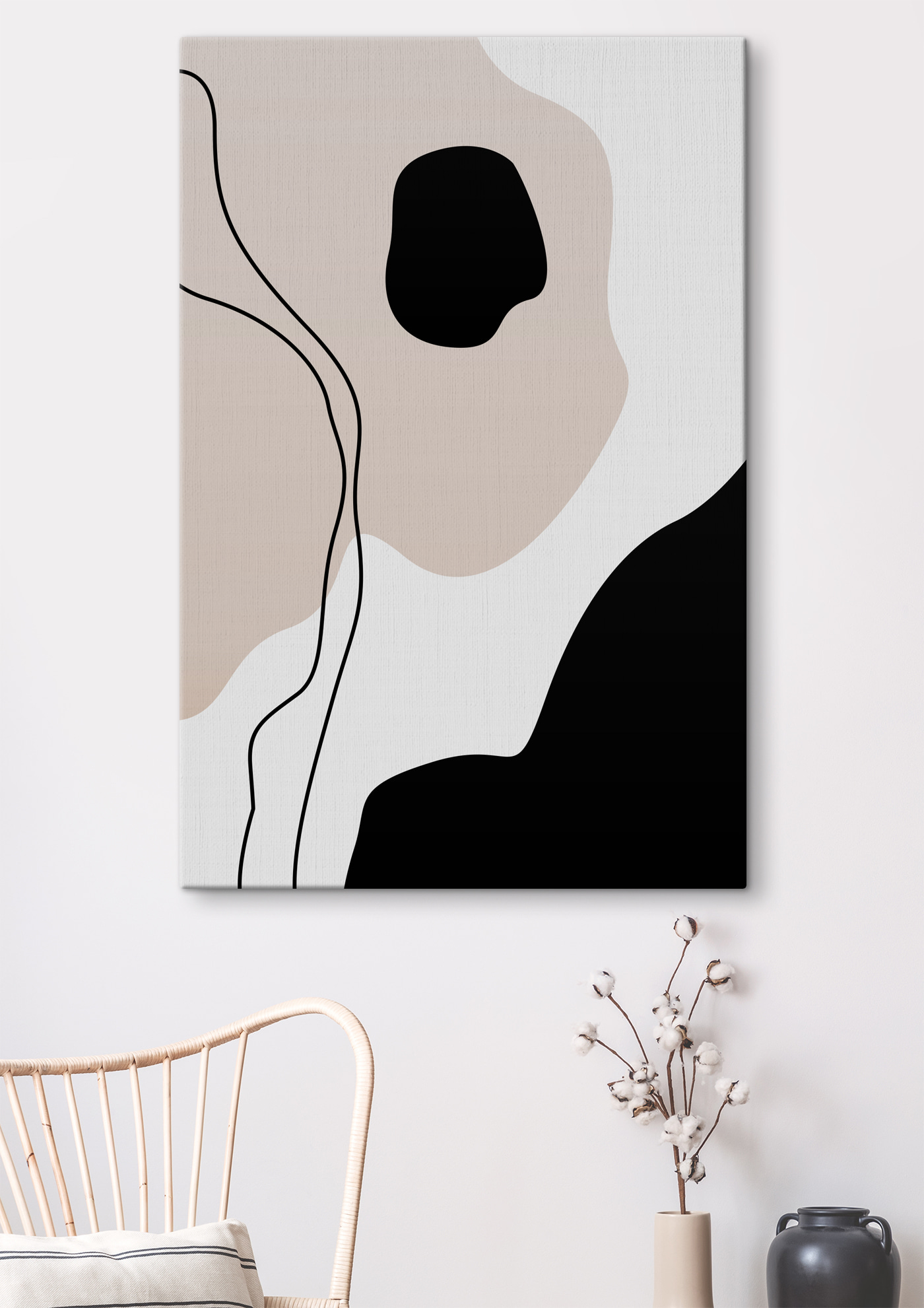 A black and white pattern