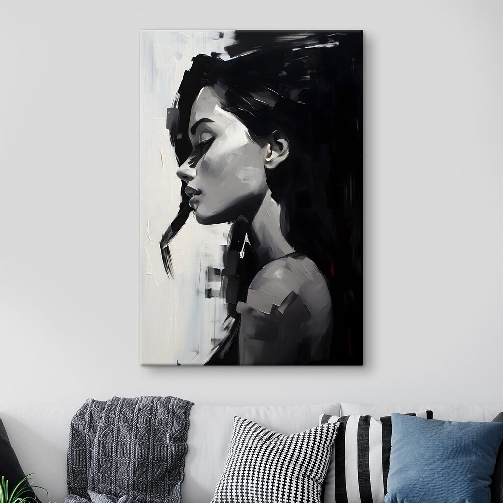 A painting of a woman A painting of a woman