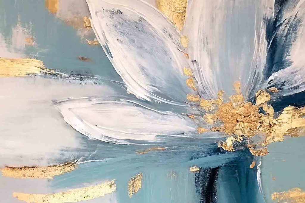 A painting of a flower A painting of a flower