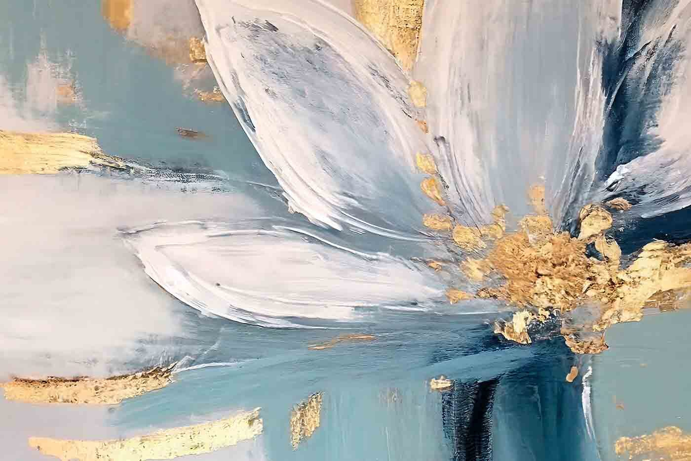 A painting of a flower