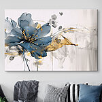 Obraz Elegantný kvetinový tanec v jednofarebných odtieňoch