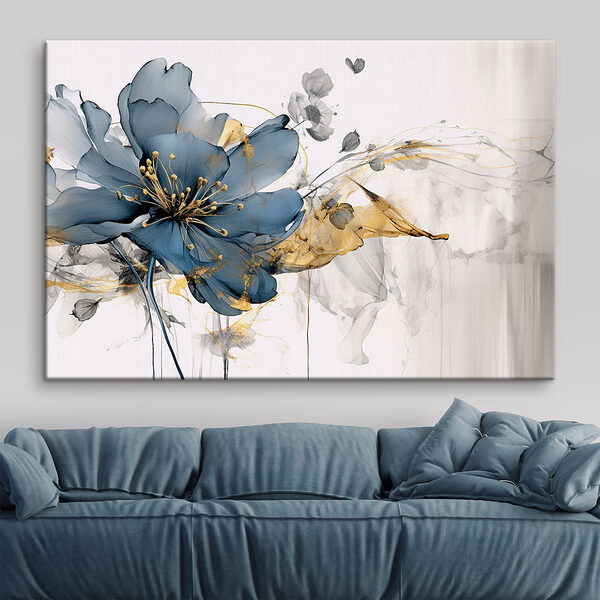 Elegant floral dance in monochrome hues Elegant floral dance in monochrome hues