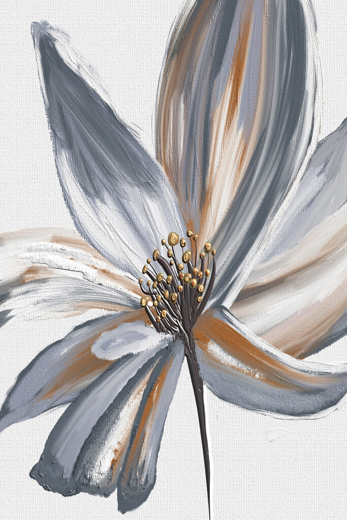 Elegant flower in soft tones