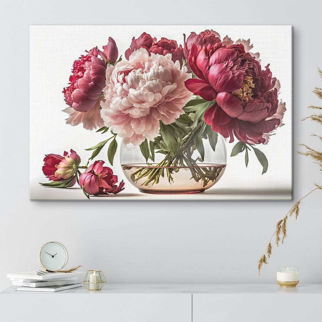 A vase of pink and white flowers A vase of pink and white flowers