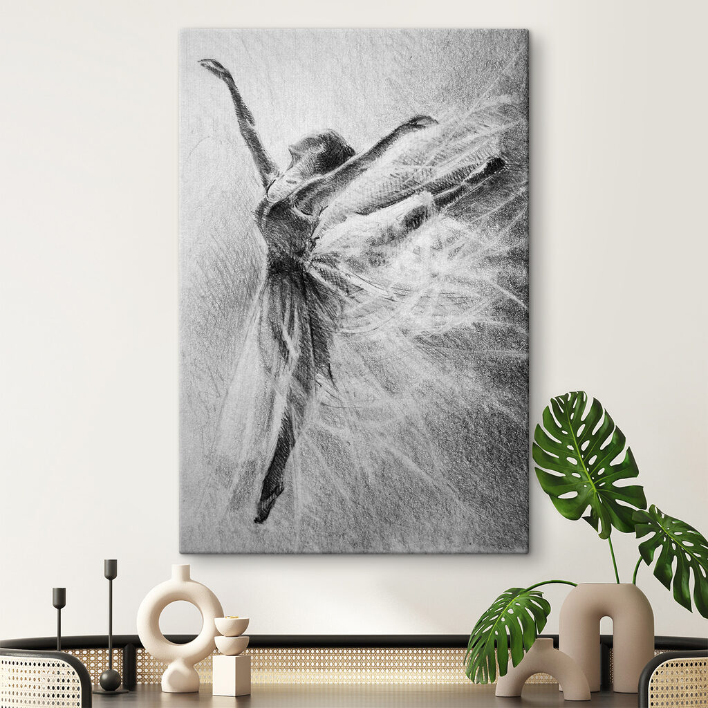 A drawing of a woman dancing A drawing of a woman dancing