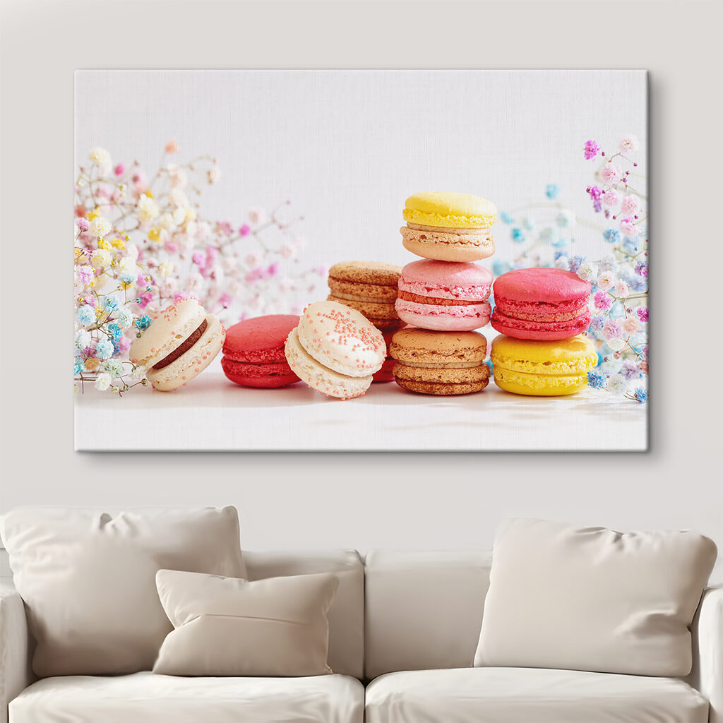 A stack of colorful cookies A stack of colorful cookies