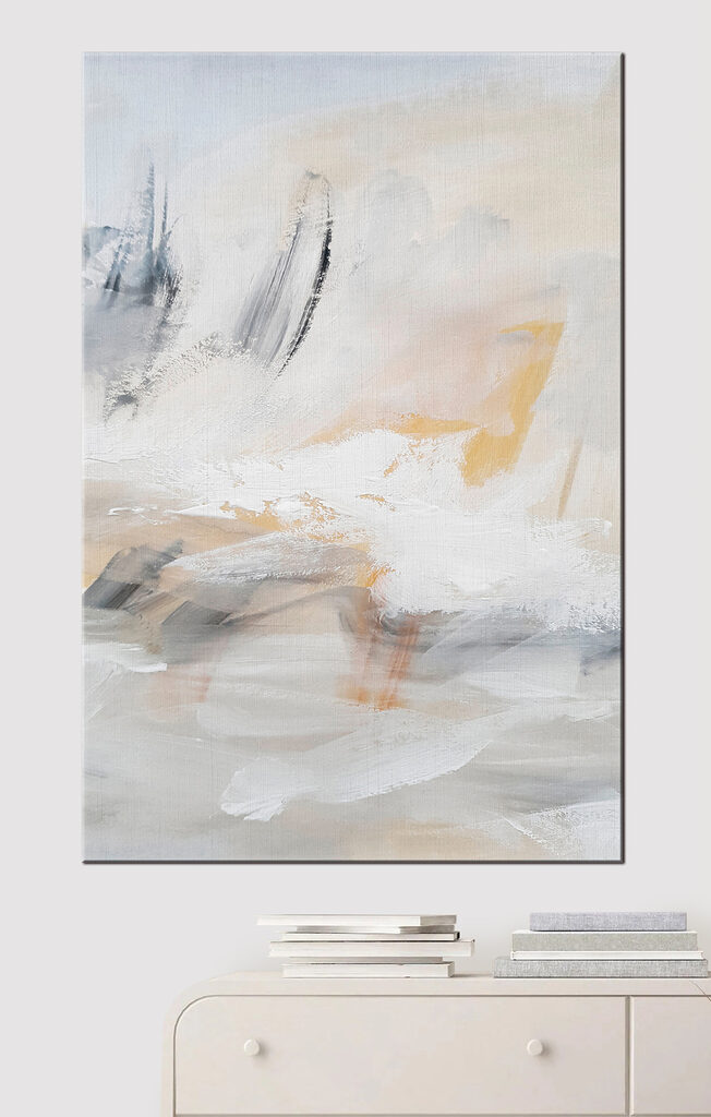 A white and grey abstract art A white and grey abstract art