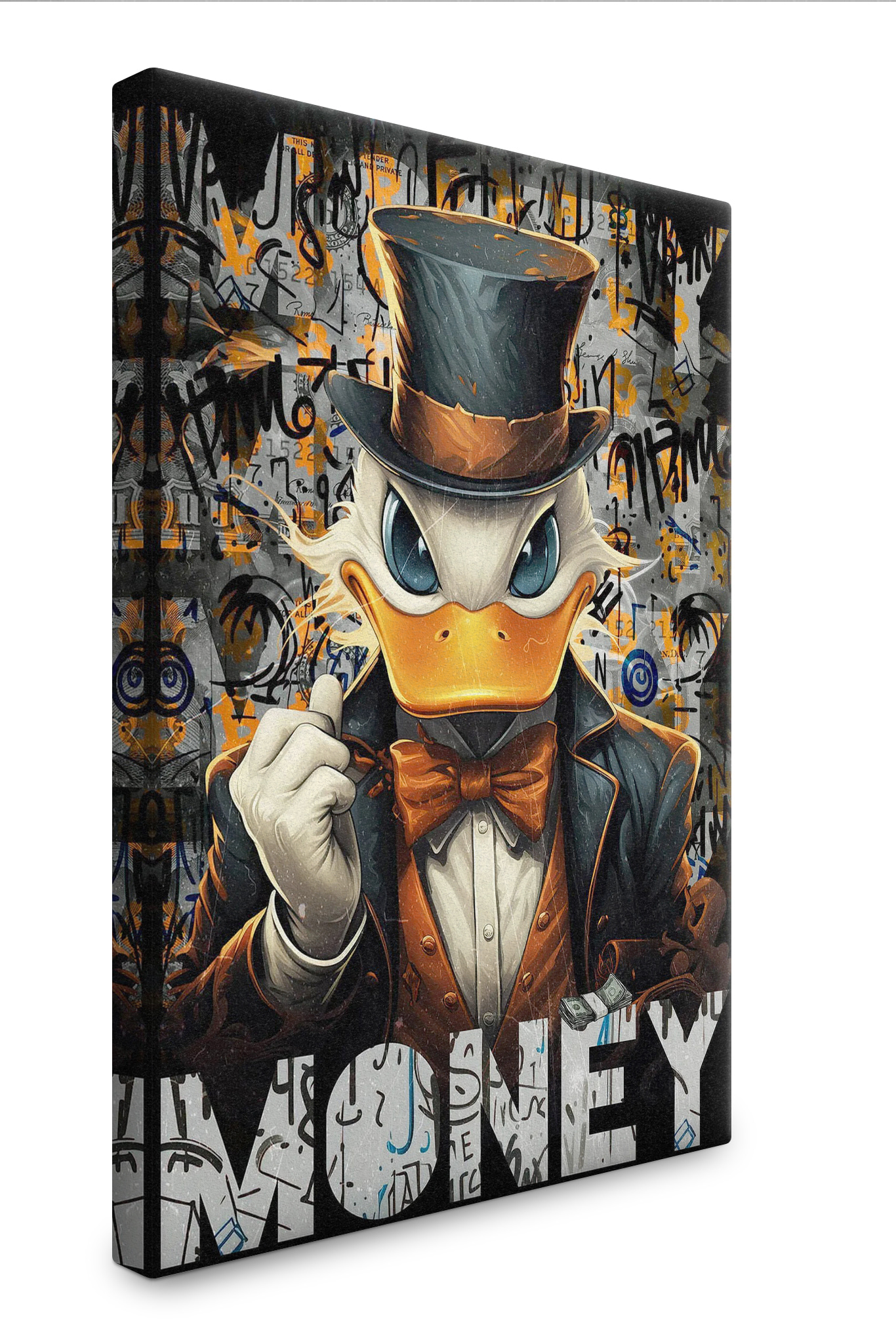 A duck wearing a suit and hat A duck wearing a suit and hat