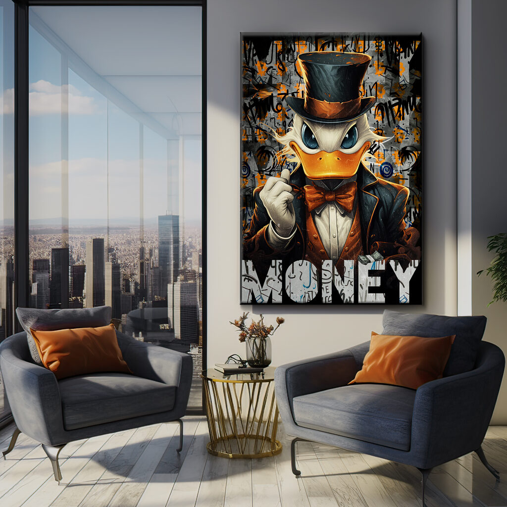 A duck wearing a suit and hat A duck wearing a suit and hat