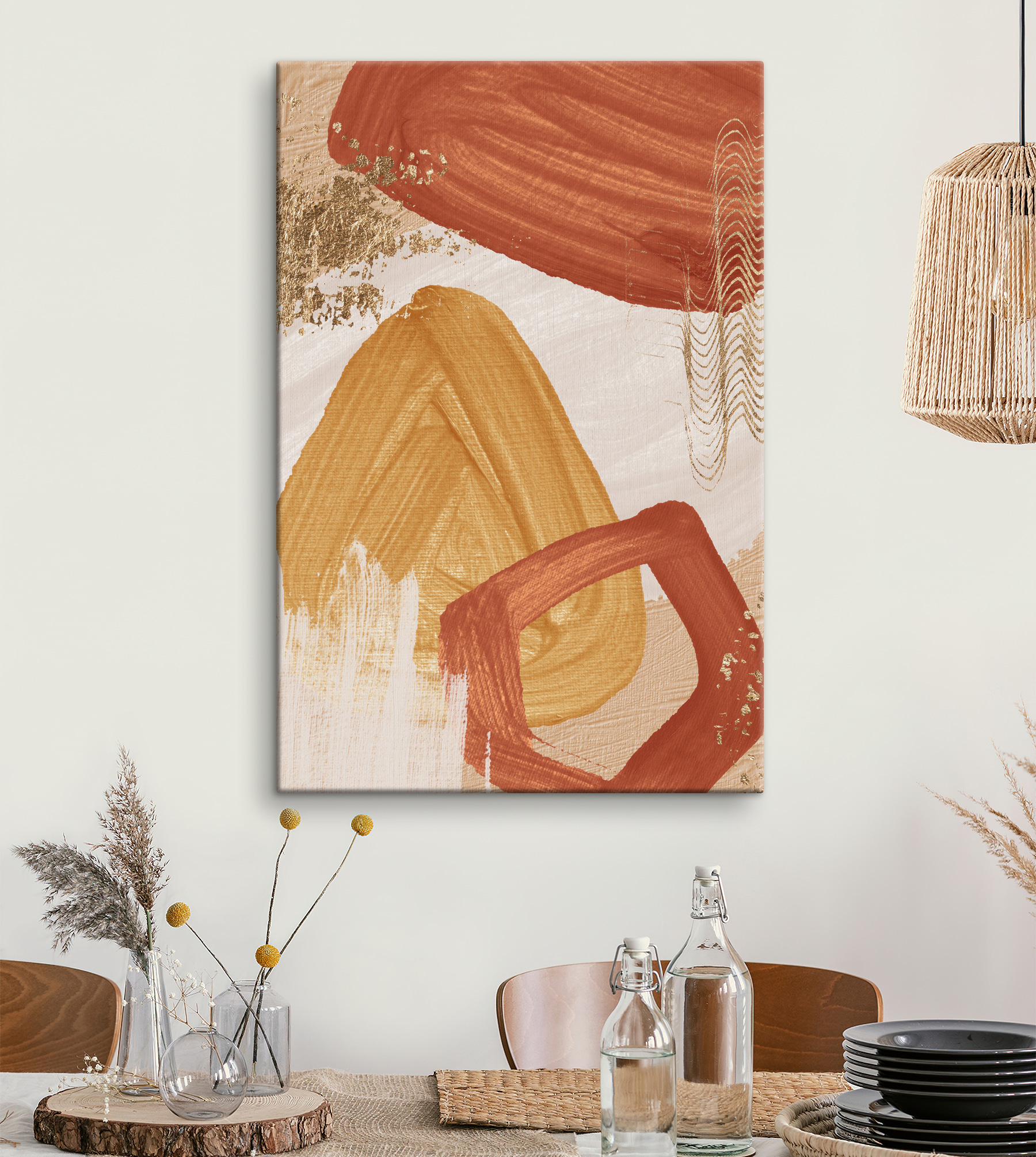 A close up of a painting A close up of a painting