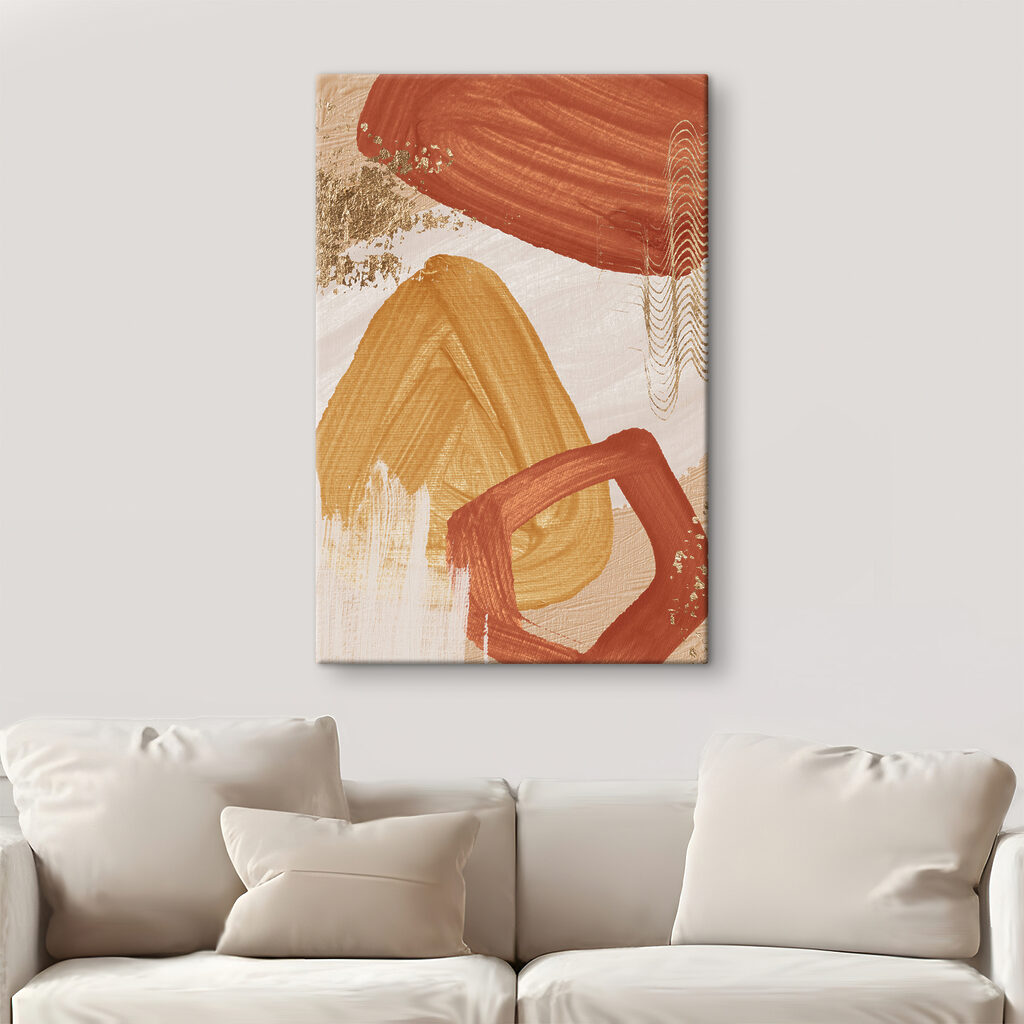 A close up of a painting A close up of a painting