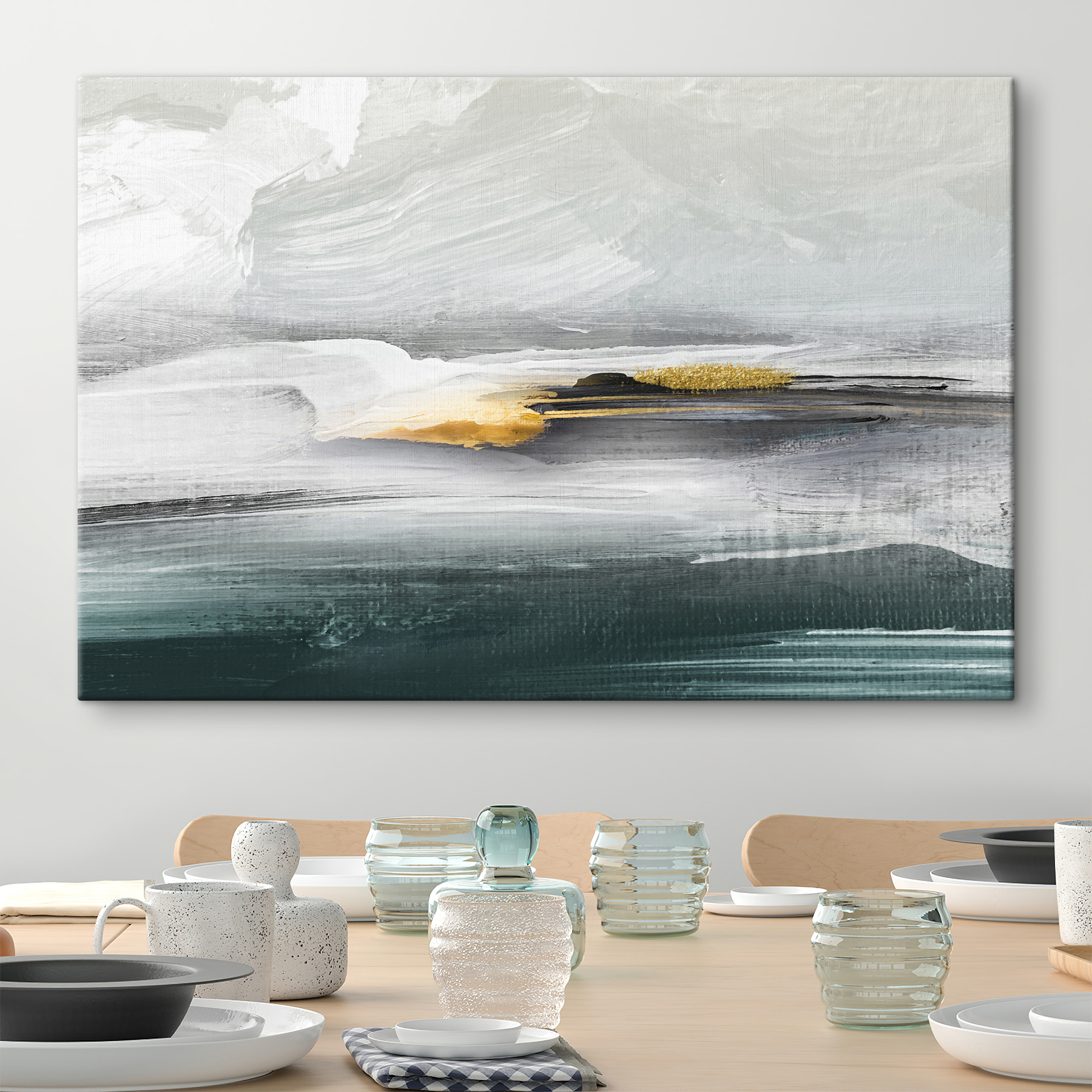 A painting of a landscape A painting of a landscape