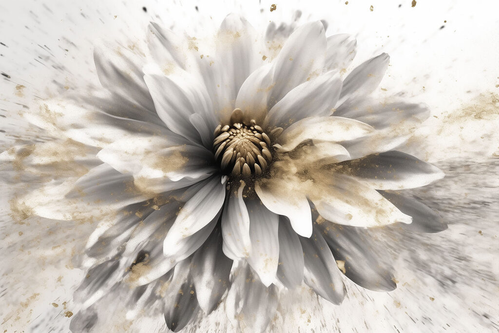Elegant flower in soft tones