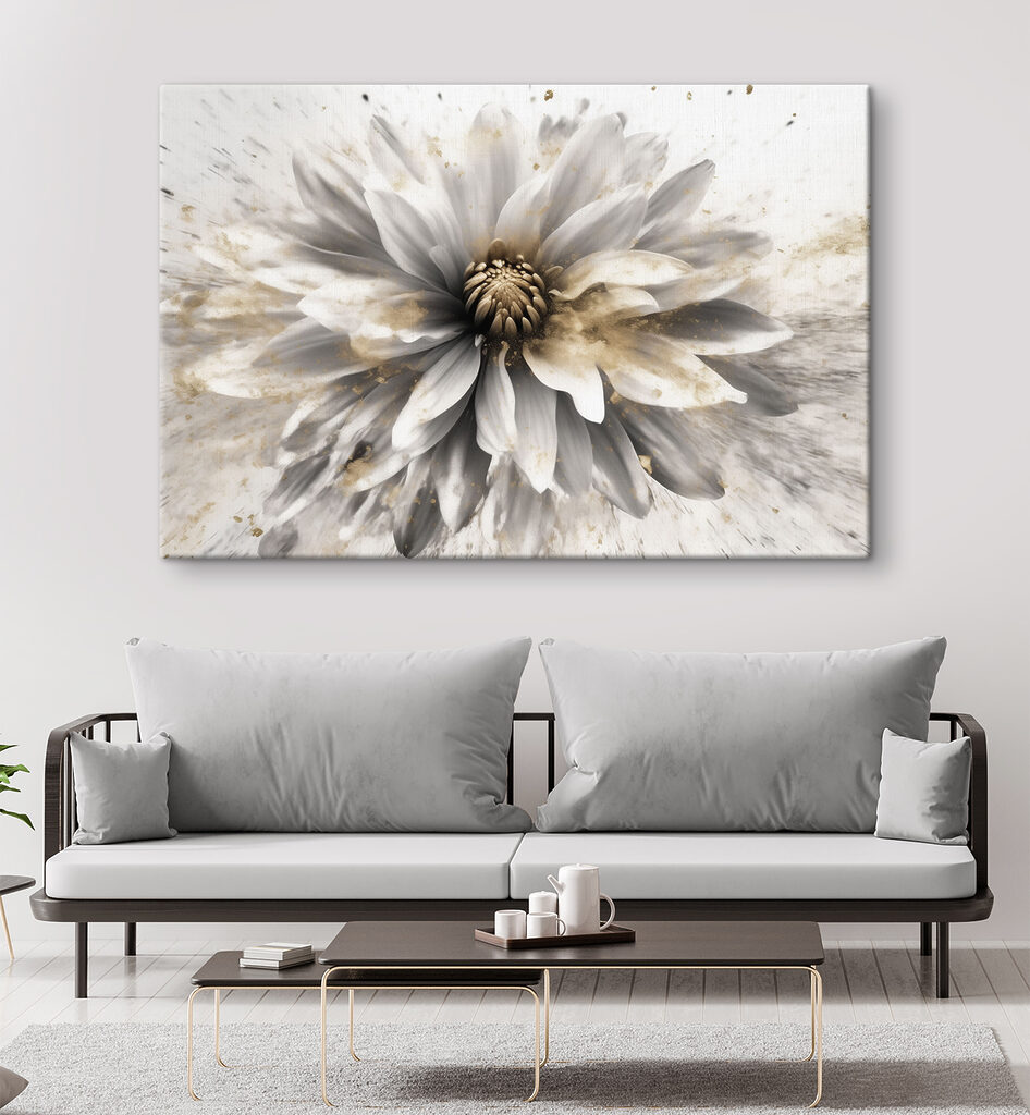 Elegant flower in soft tones