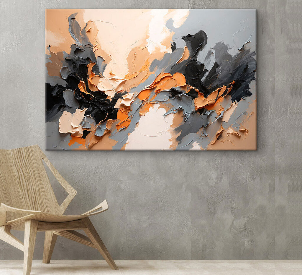 A close up of a painting A close up of a painting