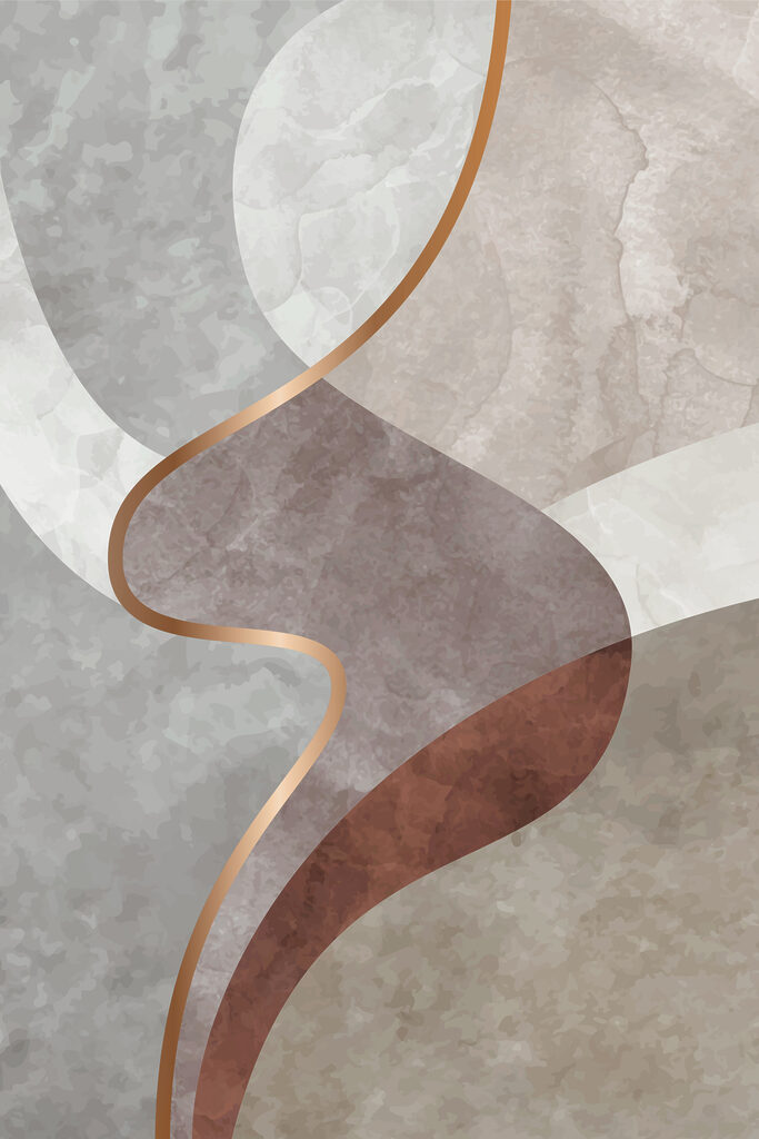 Abstract curves in soft hues