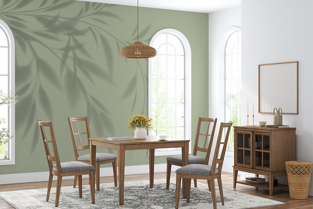 A shadow of a plant on a wall A shadow of a plant on a wall