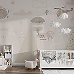 Fototapety Tapeta s horami a lietadlami