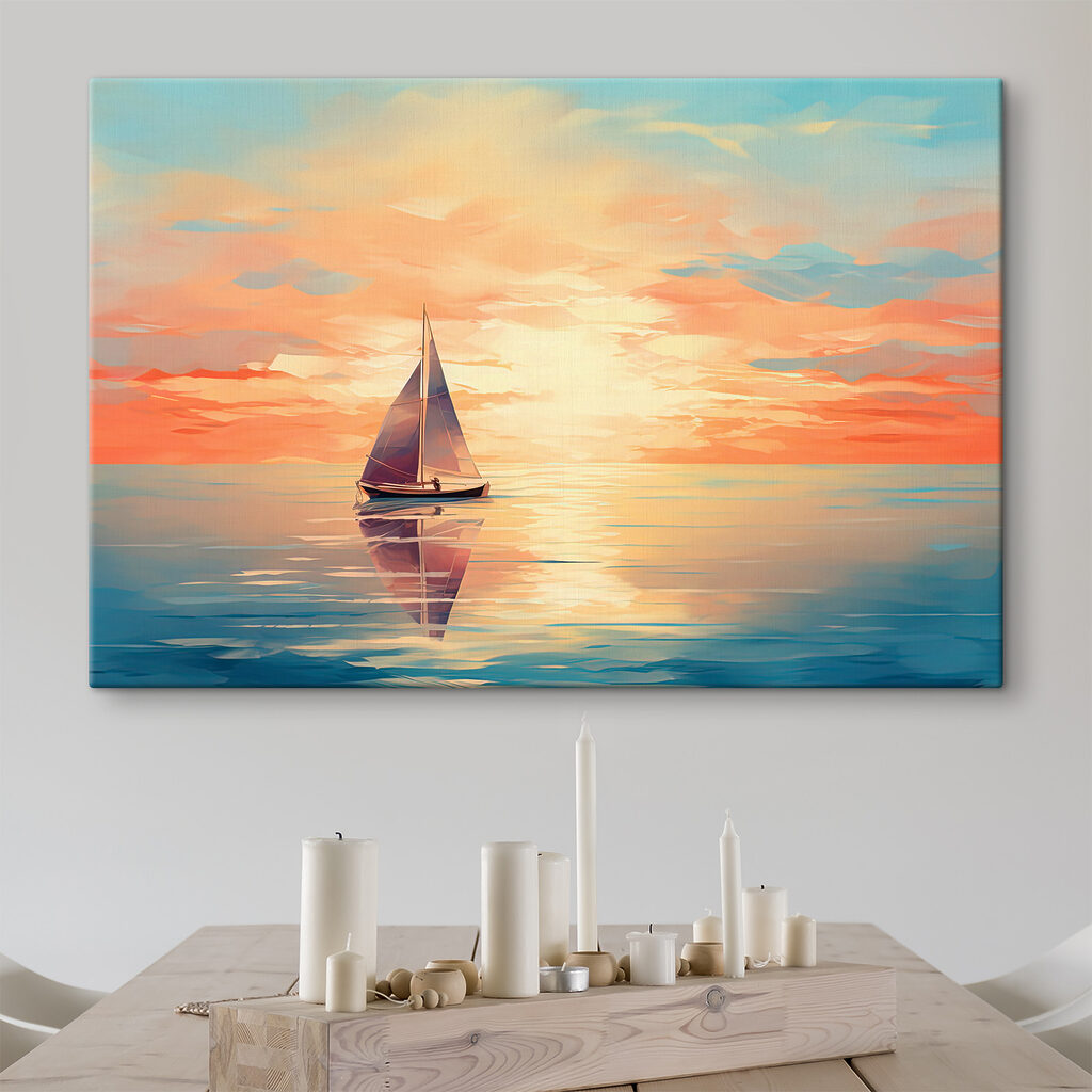 A sailboat on the water
