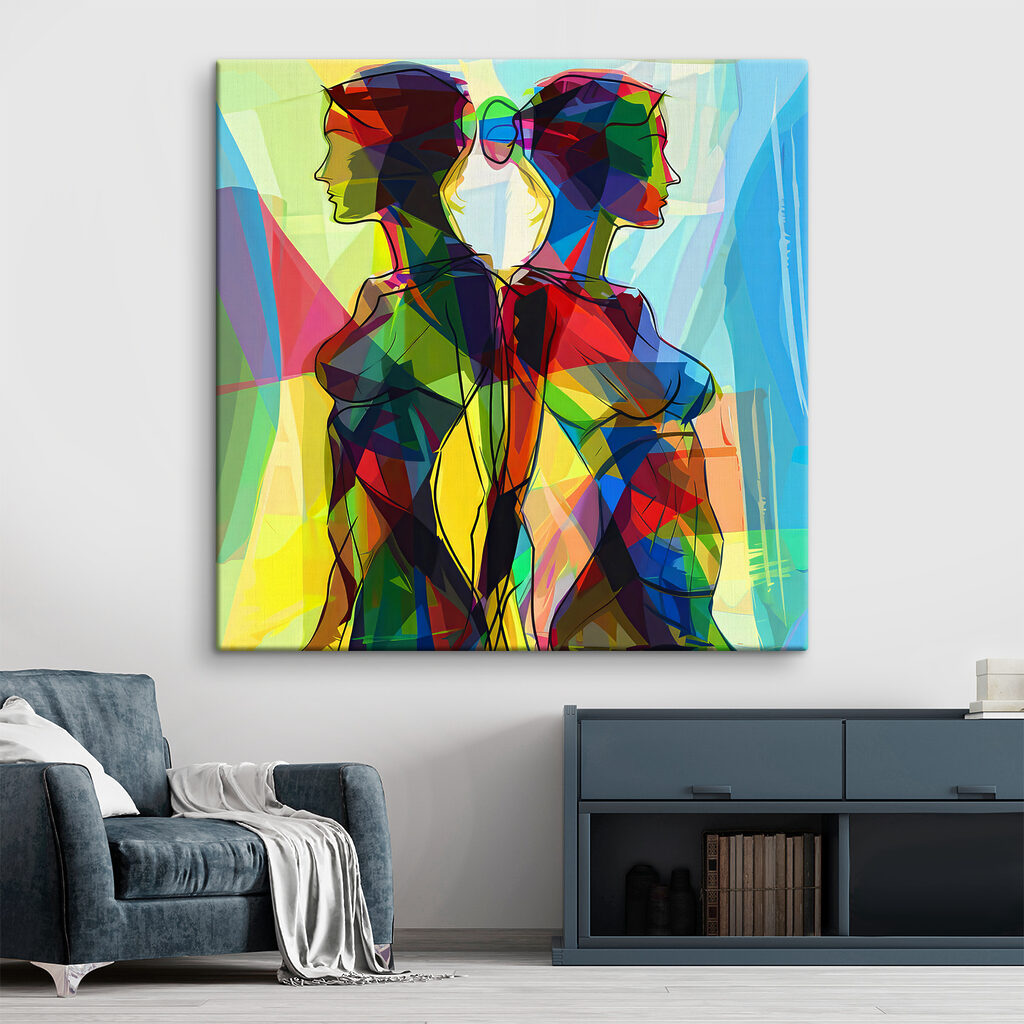 A woman's silhouettes of a woman's body