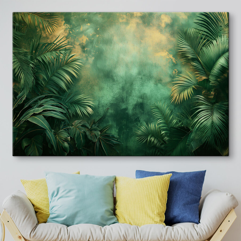 Mystic jungle shimmering at dawn Mystic jungle shimmering at dawn