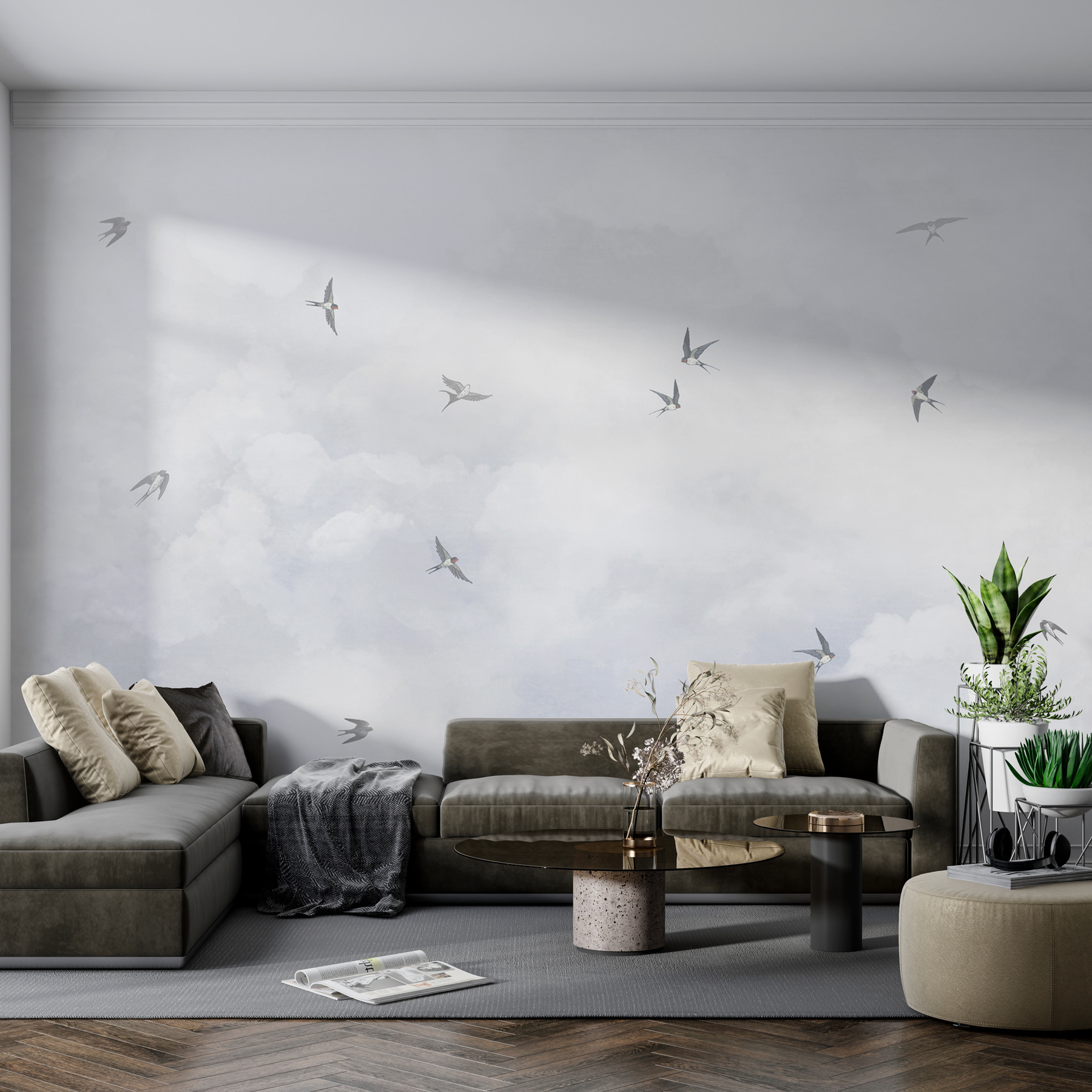 w00526pig34ms - Skupina vtákov letiacich na oblohe - tegory