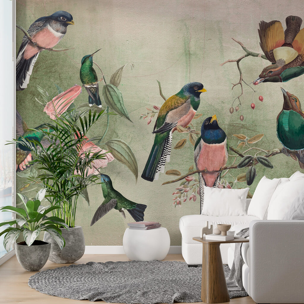 Skupina vtákov na konári w00543pig24ms 1024x1024 - Skupina vtákov na konári - tegory