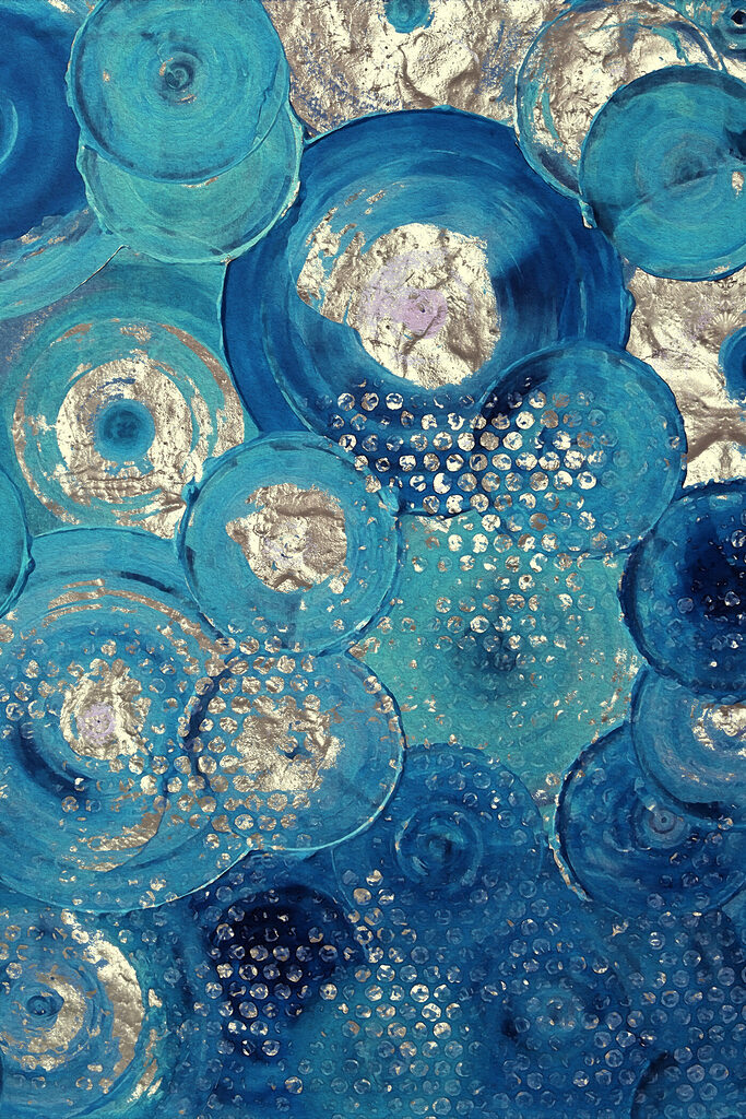 Modrá a strieborná maľba v kruhu s01035p 683x1024 - Modrá a strieborná maľba v kruhu - tegory