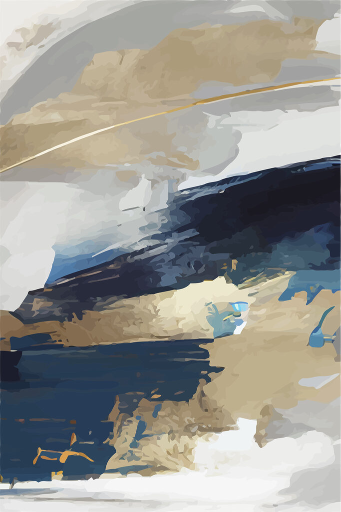 s36621p 683x1024 - Obraz z modrej, bielej a hnedej farby - tegory