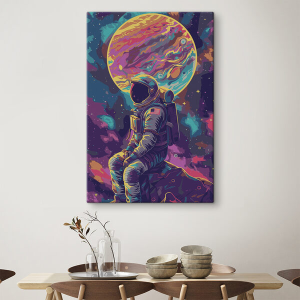 An astronaut in space