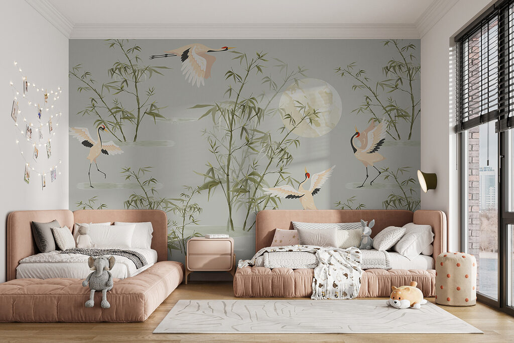 Tapeta s vtákmi a bambusom w00520pir16mr 1024x683 - Tapeta s vtákmi a bambusom - tegory