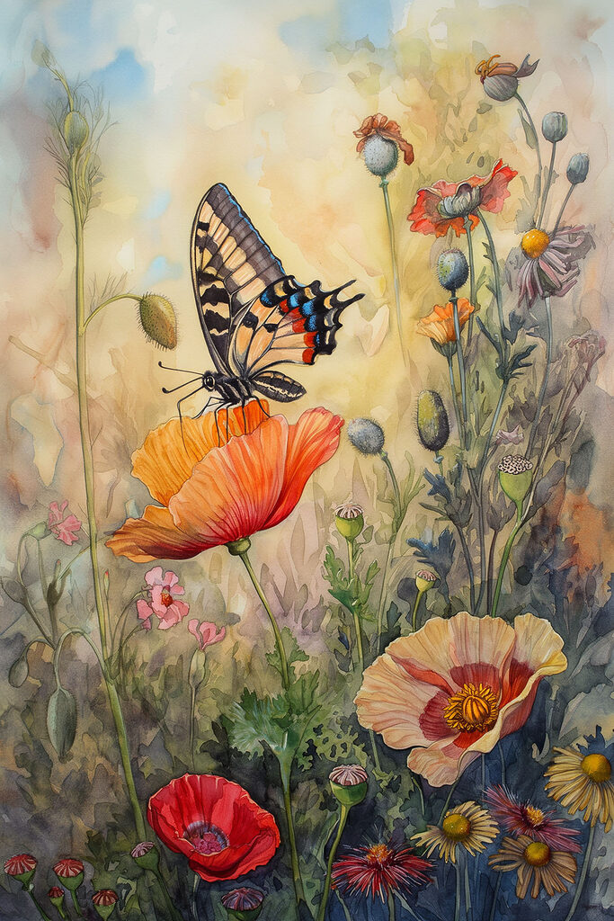 A butterfly on a flower