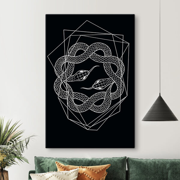 Obraz Obraz Biely had v kruhu (Katalógové číslo: s38565v4)