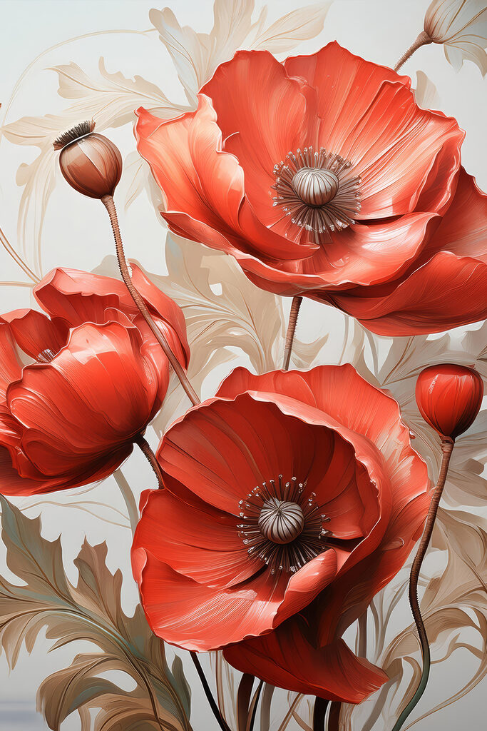 A close up of flowers